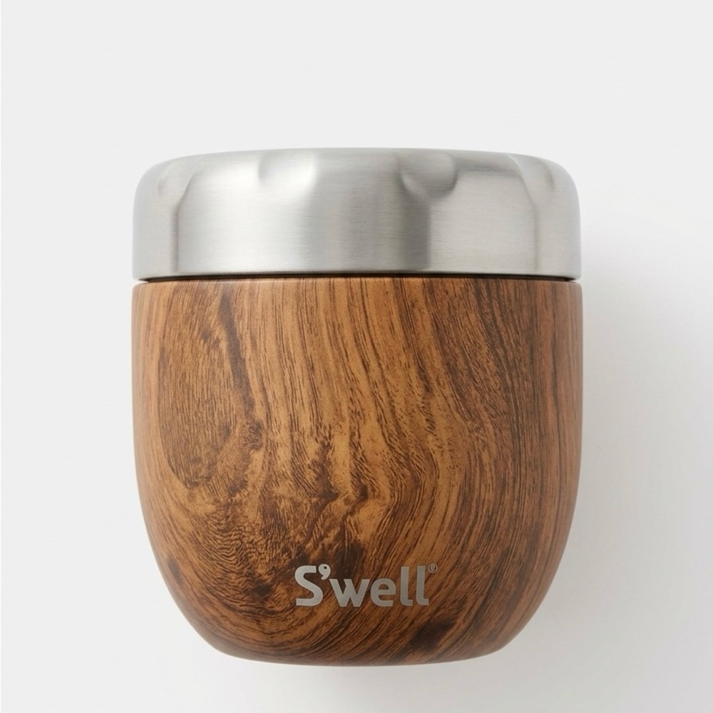 NWT S'well Eats 2-in-1 Insulated Food Bowl - Teakwood (Brand New!)